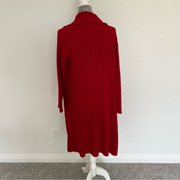 Vintage Irka Red Cardigan 100% SILK AND CASHMERE Gorgeous! Size Medium - Picture 3 of 5